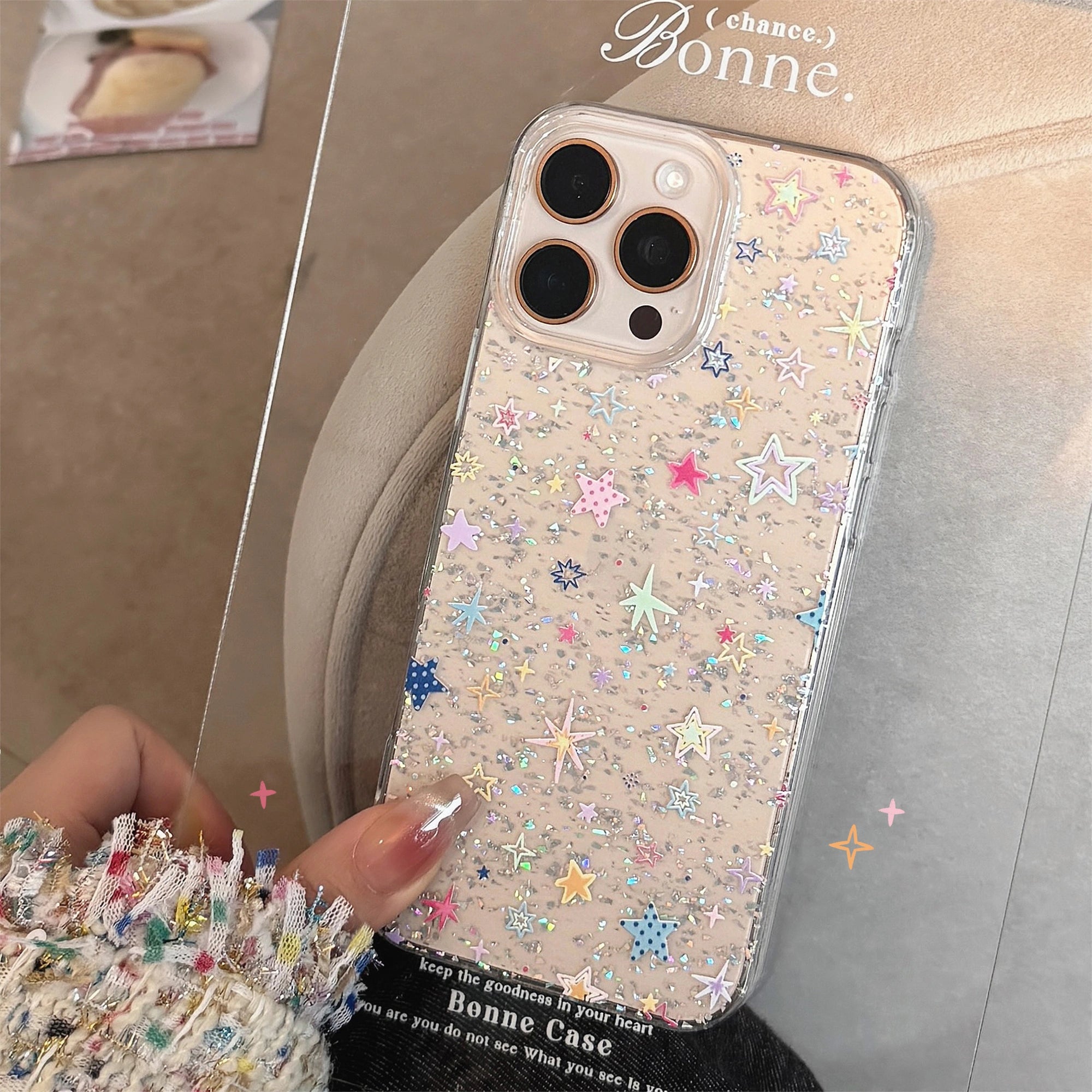 Layered Star Shards - iPhone Case